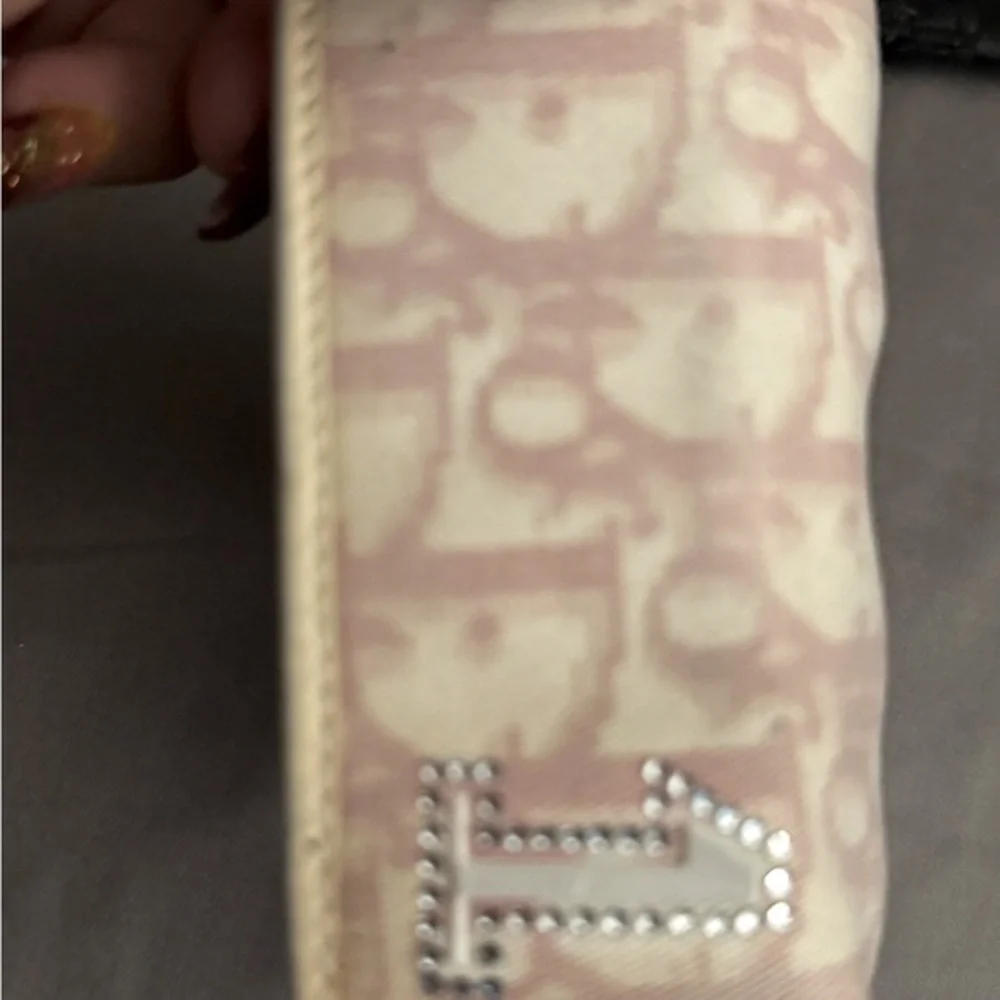 Dior rhinestone wallet